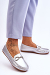 Women's Slip-On Loafers With Glitter Embellishment Silver This Moment