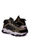 Buty Trekkingowe Skórzane Wiązane Big Star Khaki II174202