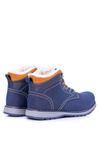 Insulated Navy Blue Men's Trekking Boots With Fleece Nuss