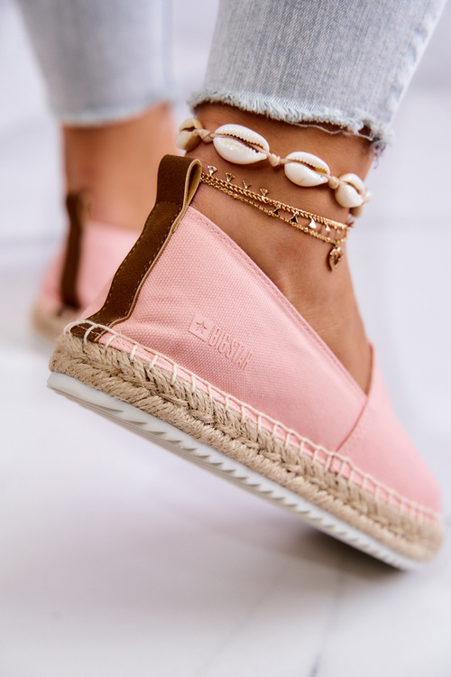 Espadrilles On A Braided Sole Big Star HH274496 Pink