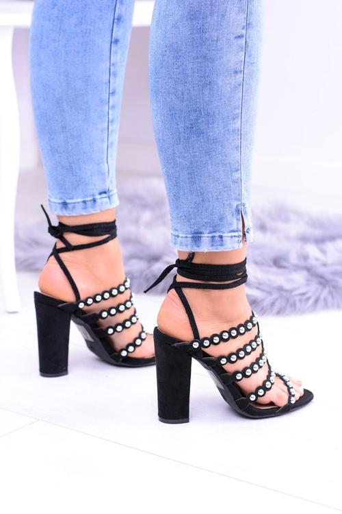 Black Women's Stiletto Sandals Ysmira