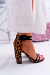 Women's Panther Stiletto Sandals Dolimo