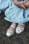 Kids' ballet flats with bow Gold Jellema