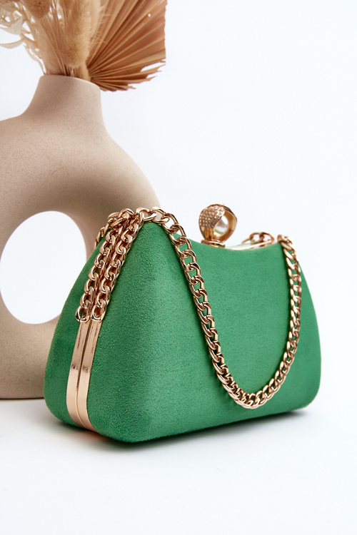 Torebka Kopertówka Wizytowa Zielona Nadrei MD2353