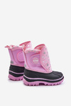 Dziecięce Śniegowce Na Rzep Różowe Lee Cooper LCJ-24-44-2863K