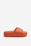 Women's Slides on Thick Sole Orange Oreithano