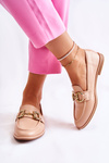 Women's Leather Loafers Nude Coriso