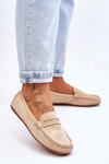 Women's Classic Suede Loafers Beige Ivana