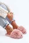 Women's Slippers with Pink Faux Fur Vienitta