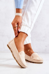 Women's Suede Loafers Beige Madelyn