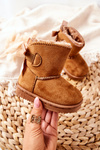 Children's Insulated Snow Boots Khaki Funky