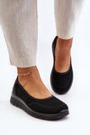 Platform Ballet Flats and Wedges Black Aviaba