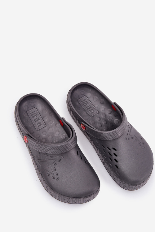 Men's Lightweight Clogs Big Star II175007 Gray