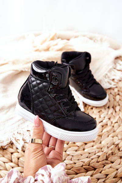 Children's Boots Sneakers Black Lizzie