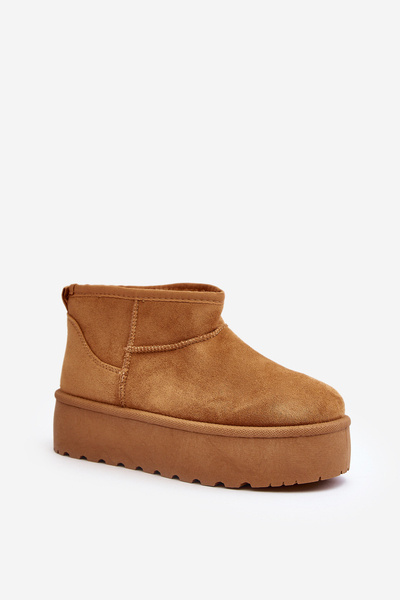 Women's Snow Boots On Platform Camel Mennja
