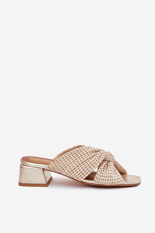 Ladies Platform Sandals Maciejka 06955-25 Beige-Gold