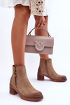 Women's Classic Suede Boots Beige Limoso