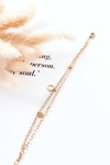 Double Bracelet Hearts Gold Annica