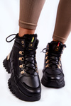 Women's Warm Boots On The Platform Black Ofelia
