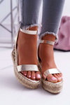 Lu Boo Gold Anchor Sandals