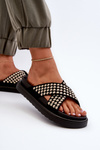 Women's Embellished Platform Sandals Black Niraela