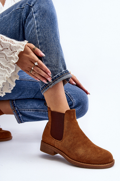 Low Women's Chelsea Boots Camel Sawarra