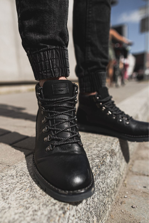 Men's Boots Trappers Cross Jeans Black EE1R4081C