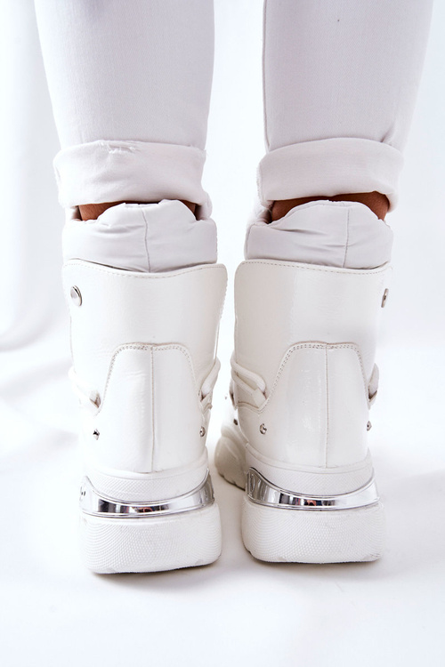 Snow Boots Fleece-Lined White Holys