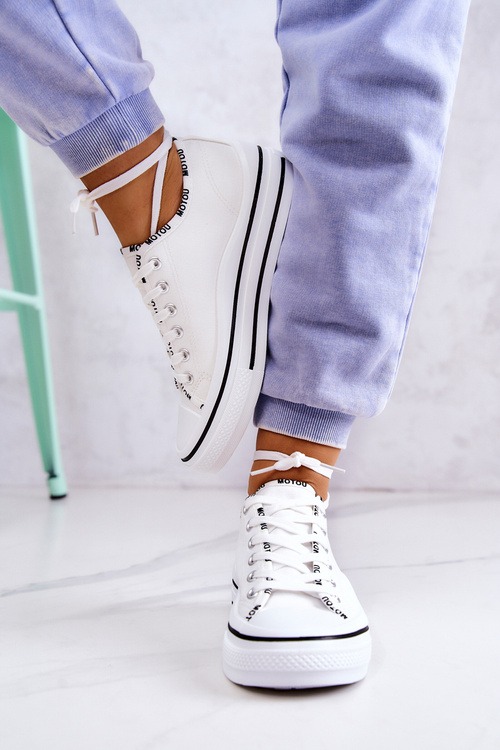 Women's Tied Sneakers White Menifee