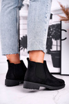 Women's jodhpur boots black Shaggy