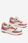 Buty Sportowe Sneakersy Damskie Różowo-Białe Big Star LL274438 