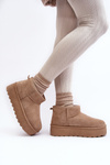 Women's Snow Boots On Platform Beige Mennja