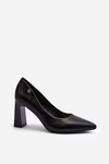 Black Eco Leather Pumps Giseleni