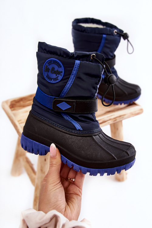 Dziecięce Śniegowce Ocieplane Lee Cooper LCJ-21-44-0522 Granatowe