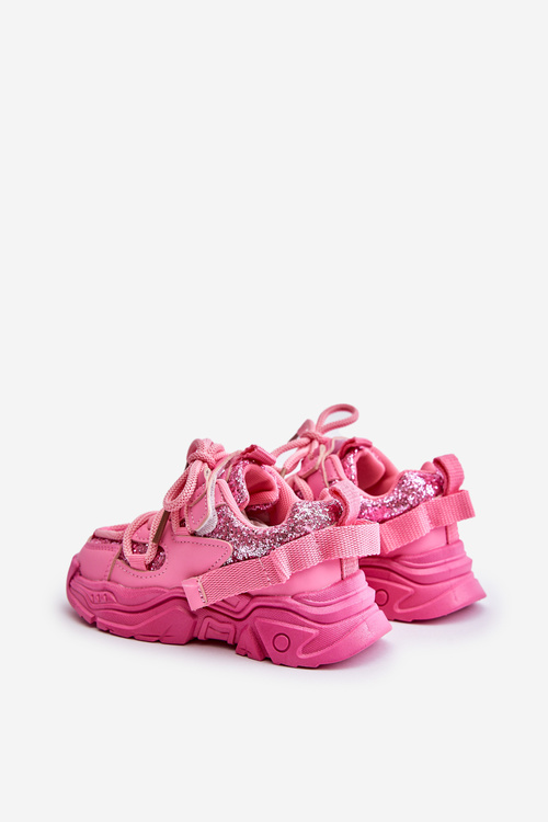 Children's Sneakers Decorated With Sequins Pink Liatoma