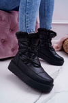 Women's Fleece-lined Snow Boots Black Calma