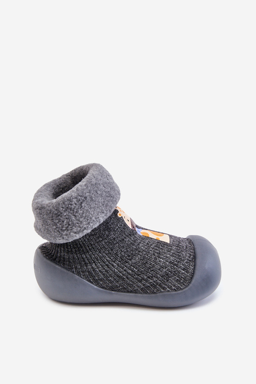 Children's slippers Niechodki Befado 002P024 Grey