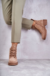 Classic Women's Suede Boots Beige Telma 