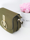 Women's Green Suede Handbag NOBO NBAG-F0180-C008