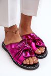 Women's Flat Sandals with Cutouts Fuchsia Fiviama