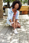 Women's Logged Sneakers White-Pink Day Off