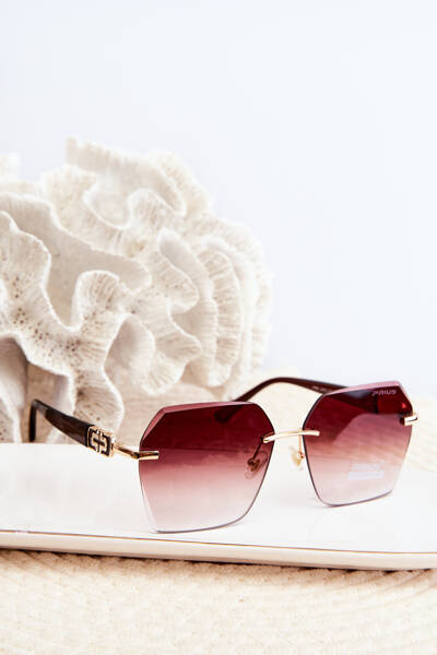 Okulary Przeciwsłoneczne Z Filtrem UV Damskie UV400 Brązowe