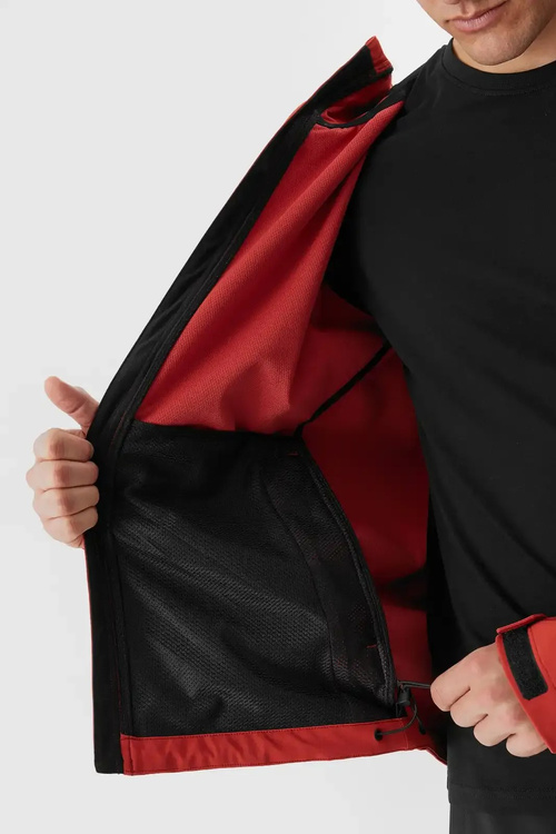 Kurtka Męska Softshell Z Kapturem 4F 4FWAW24TSOFM283-61S Czerwona