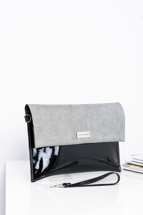 Black and Silver Women's Elegant Handbag