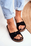 Women's Slides Buckle Adjustment Black Rosaline