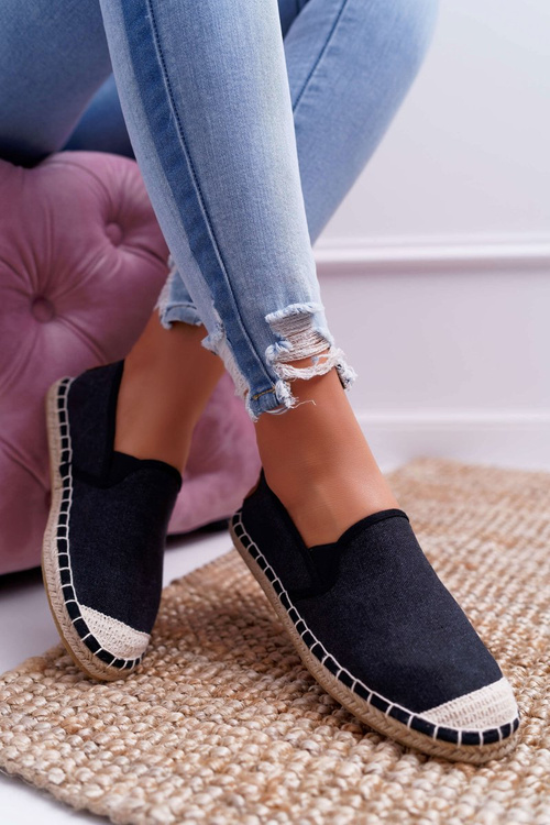 Espadryle Damskie Cross Jeans Czarne DD2R4106
