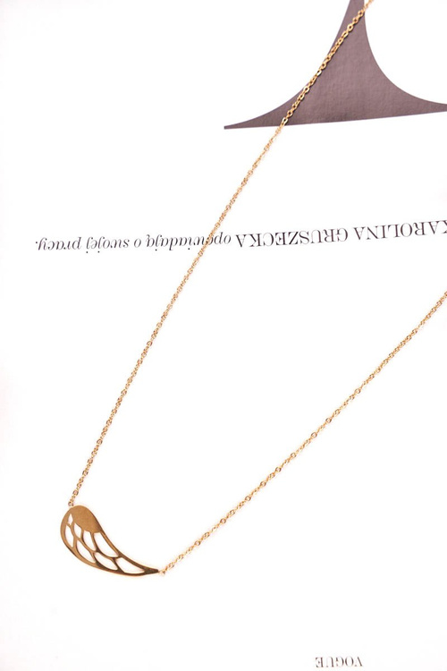 Women's Gold Necklace Chain Wing Rebecca