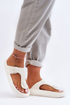 Women's Foam Flip Flops White Apolla