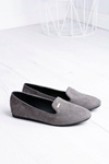 Neala Women's Grey Suede Ballerinas