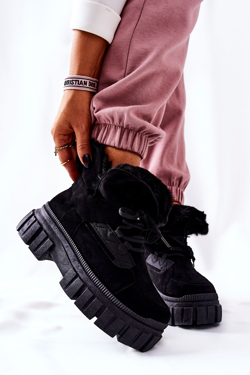 Insulated Trapper Boots Black Demaris